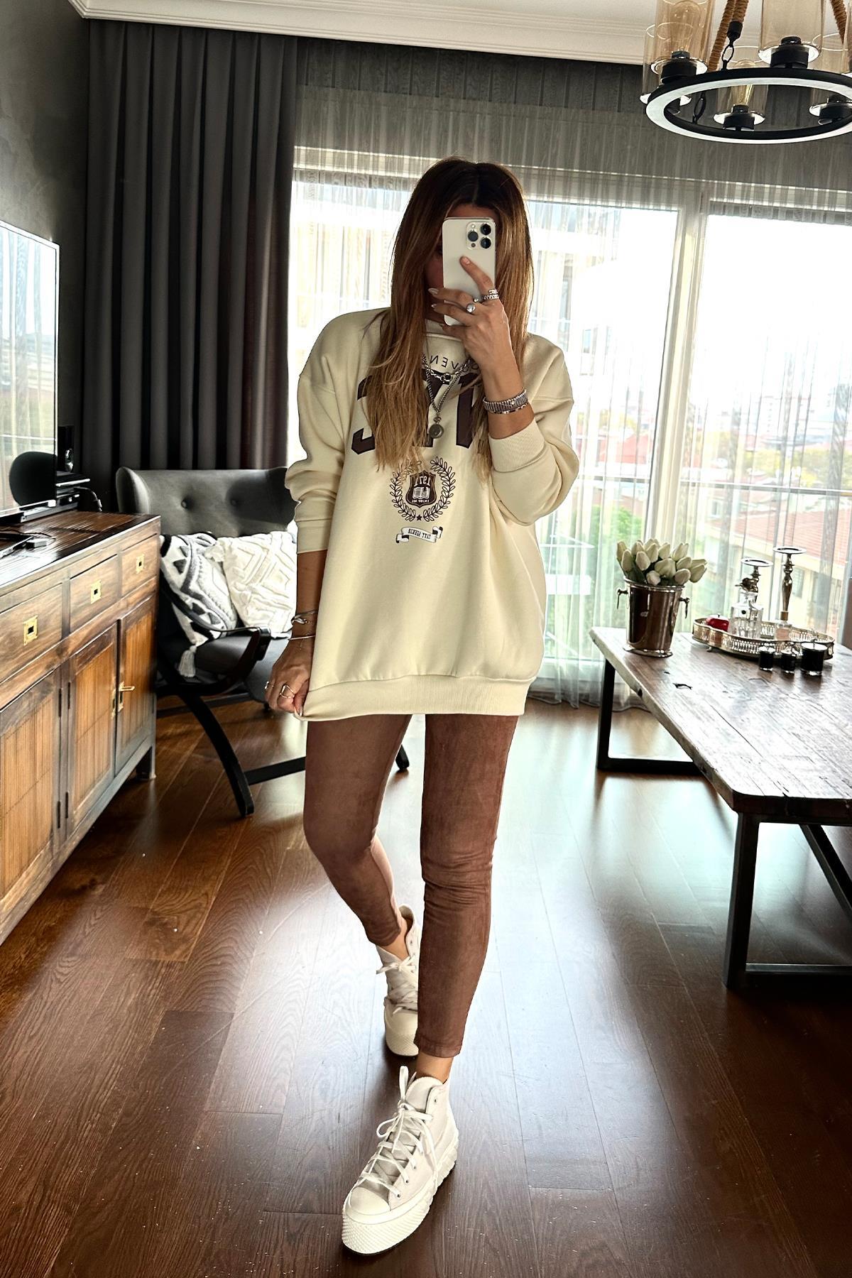 Şardonlu NYC Sweat Taş