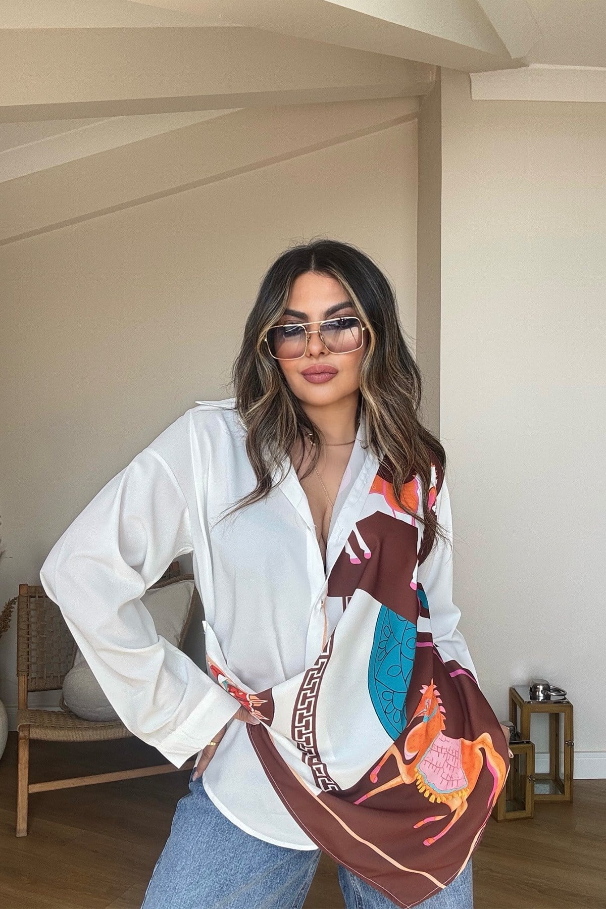 Tasarım Marka Model Gömlek Kahve