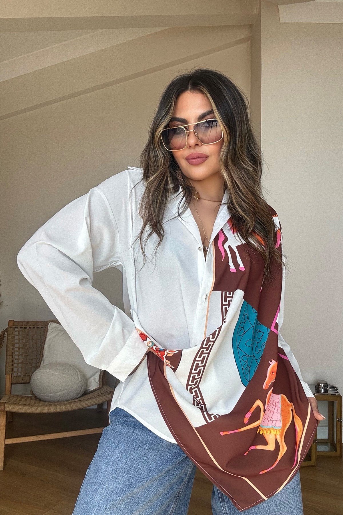 Tasarım Marka Model Gömlek Kahve