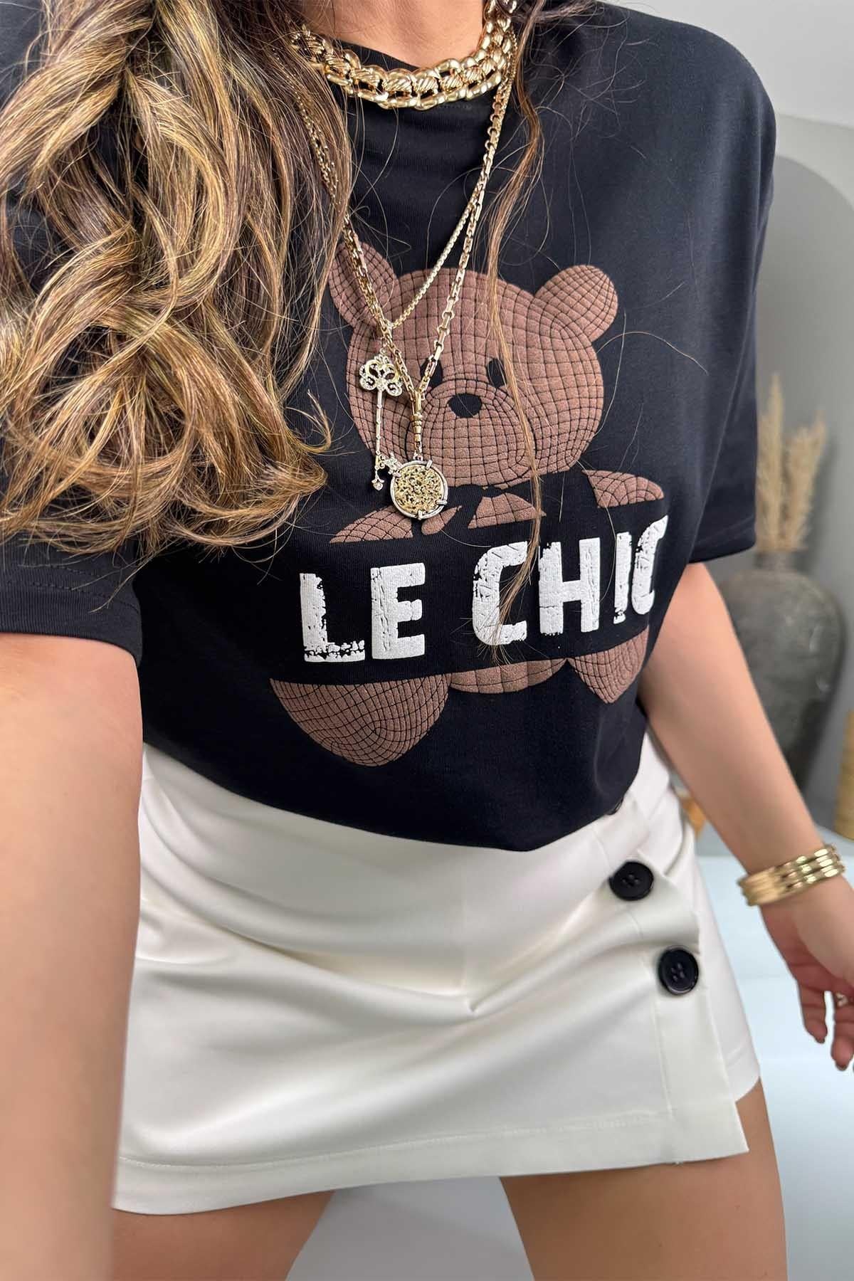 Teddy Le Chic Tshirt Siyah