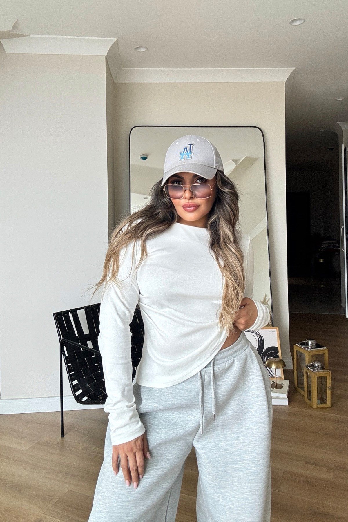 Tek Yanı Büzgülü Basic Body Ekru