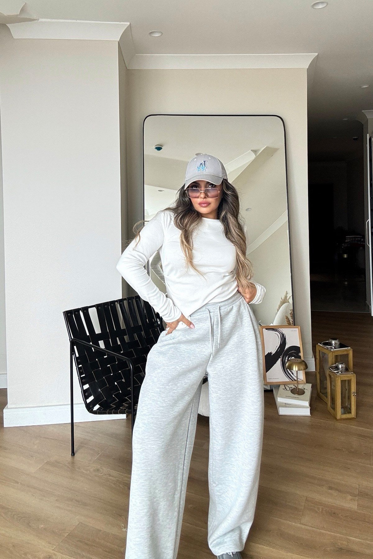 Tek Yanı Büzgülü Basic Body Ekru