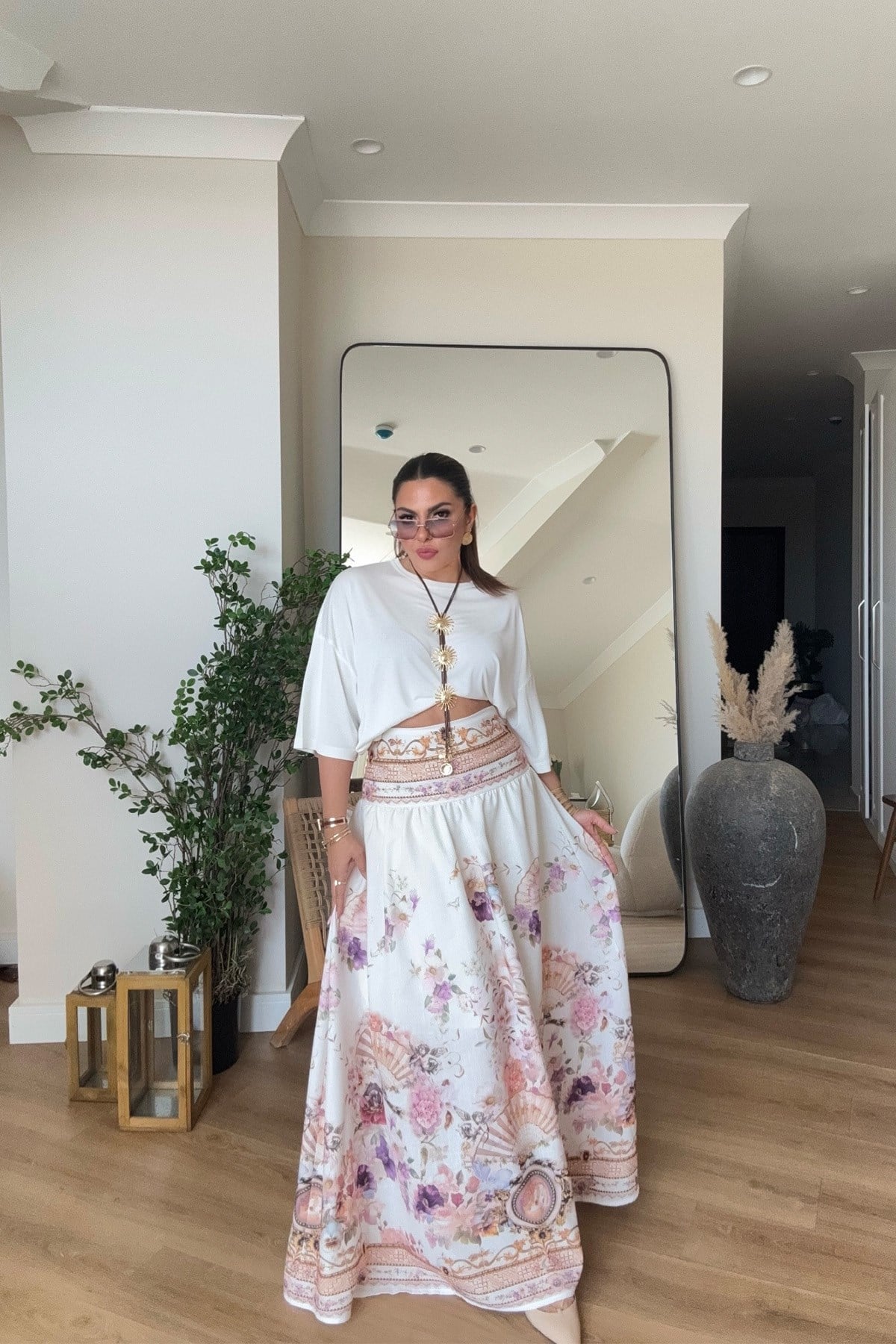 Zimmer Model Keten Etek lila ekru