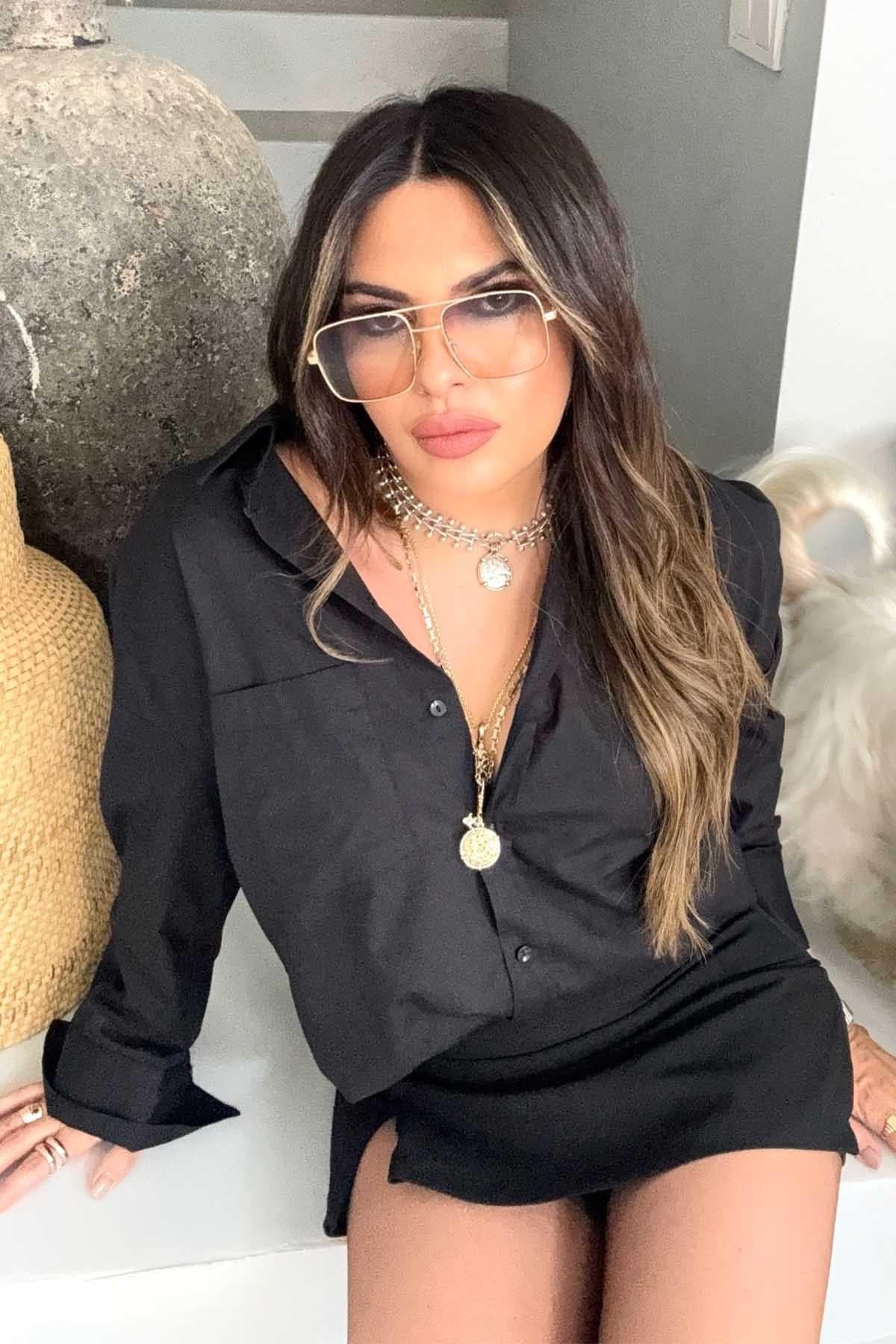 ZR Basic Poplin Gömlek Siyah