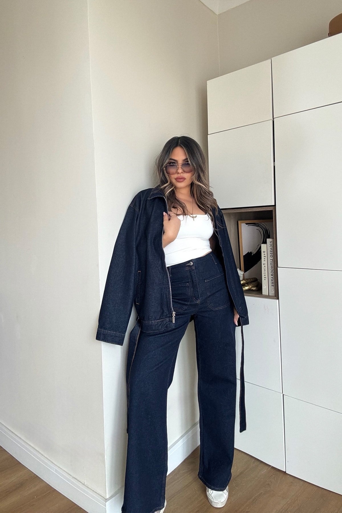 Zr Model Cepli Jean Pantolon Lacivert