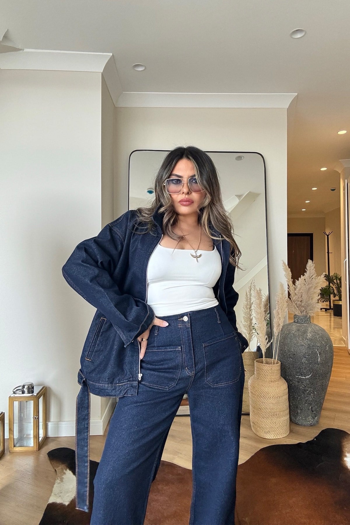 Zr Model Cepli Jean Pantolon Lacivert