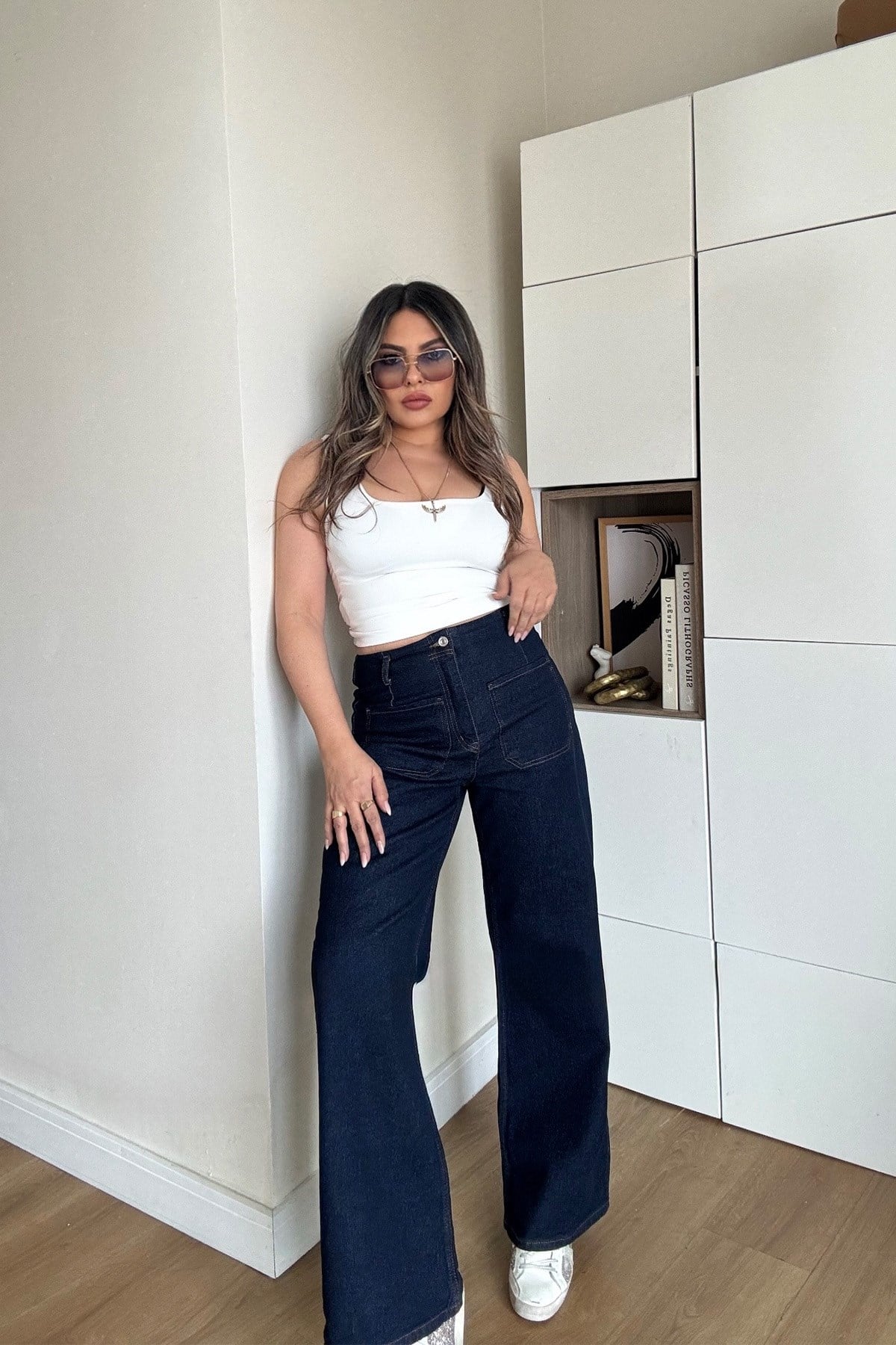 Zr Model Cepli Jean Pantolon Lacivert