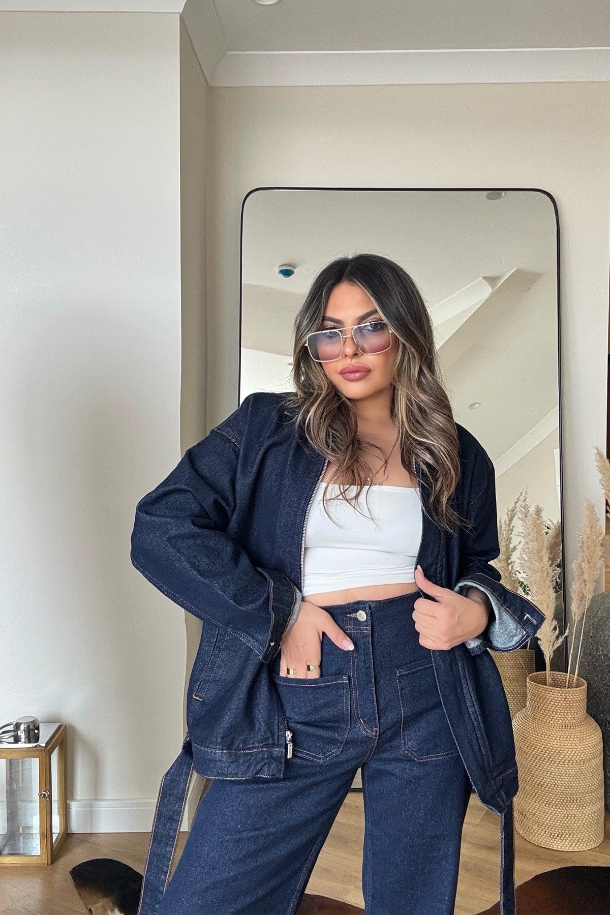 Zr Model Cepli Jean Pantolon Lacivert