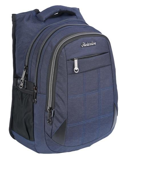 4 Bölmeli Suya Dayanıklı Ergonomik Okul Sırt Çantası SYG2227-Lacivert