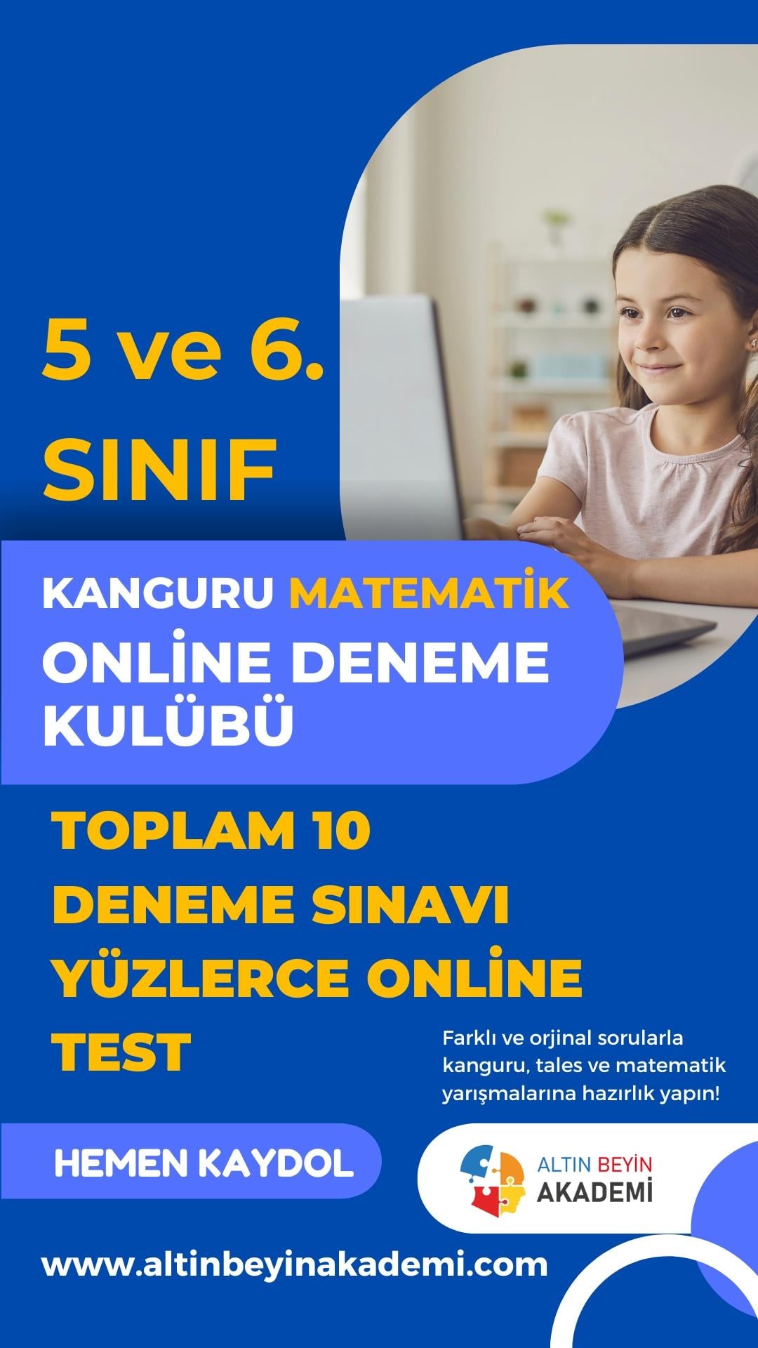 5. ve 6. Sınıf Kanguru Matematik Online Deneme Kulübü | Bilsem Kanguru Matematik Hazırlık