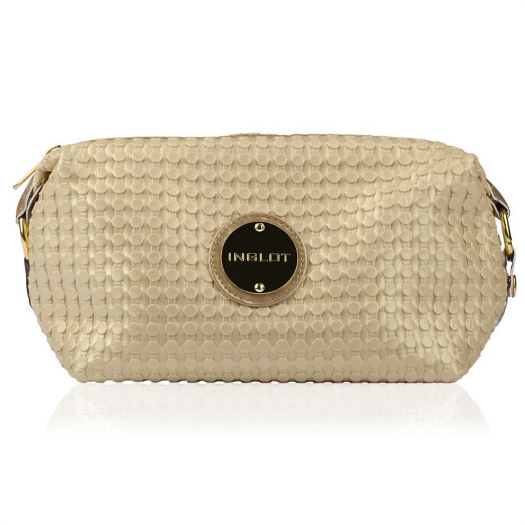 Golden Makeup Bag