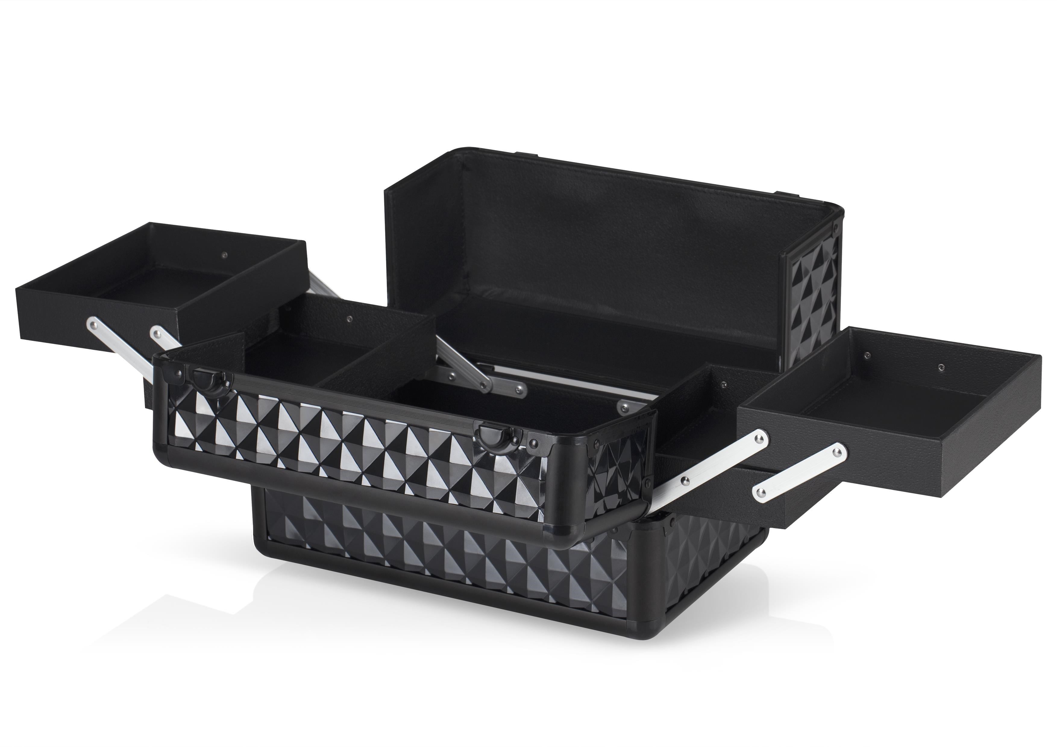 INGLOT Black Diamond Small MB153A-S Profesyonel Makyaj Çantası Kilitli Organizer