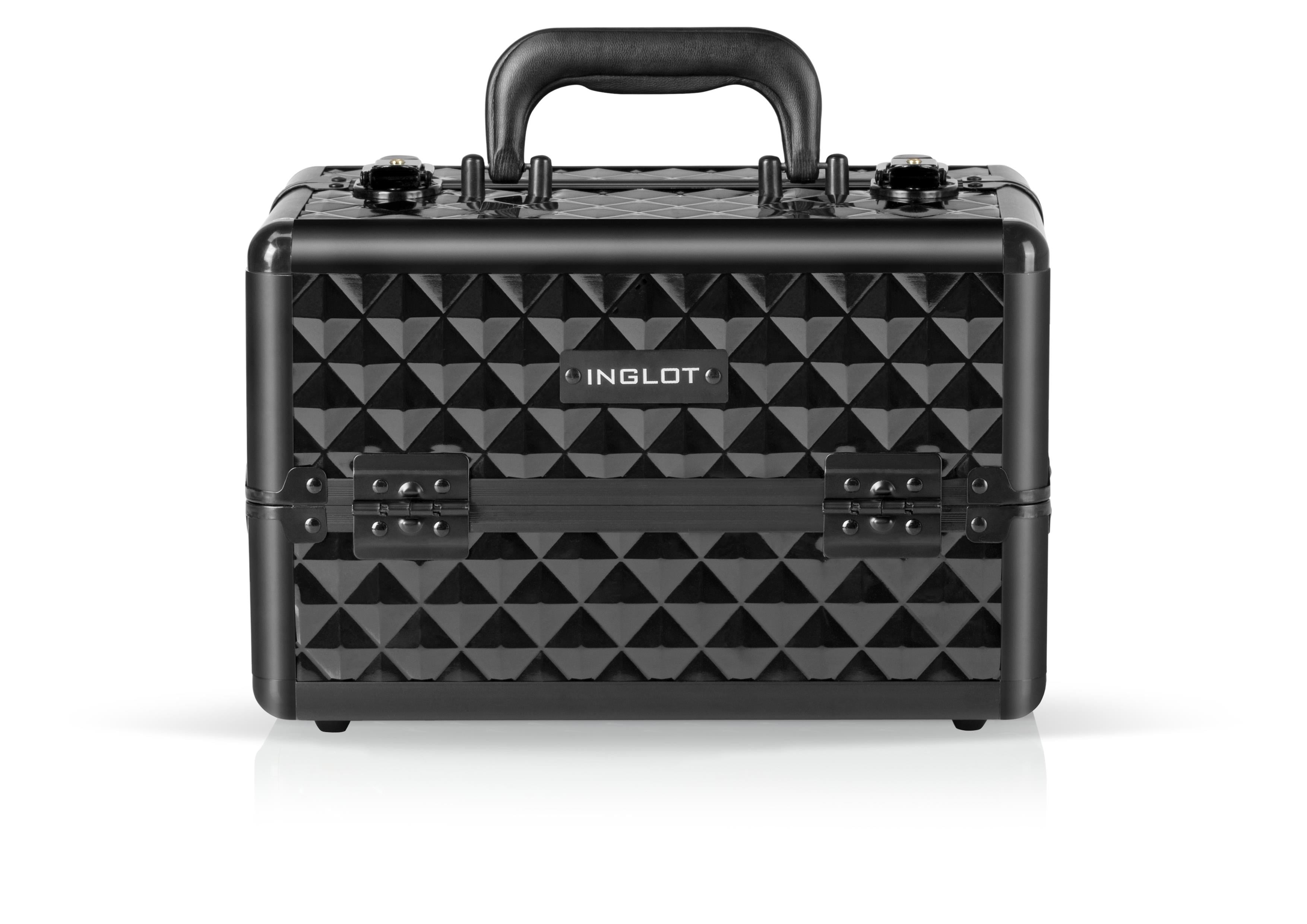 INGLOT Black Diamond Small MB153A-S Profesyonel Makyaj Çantası Kilitli Organizer