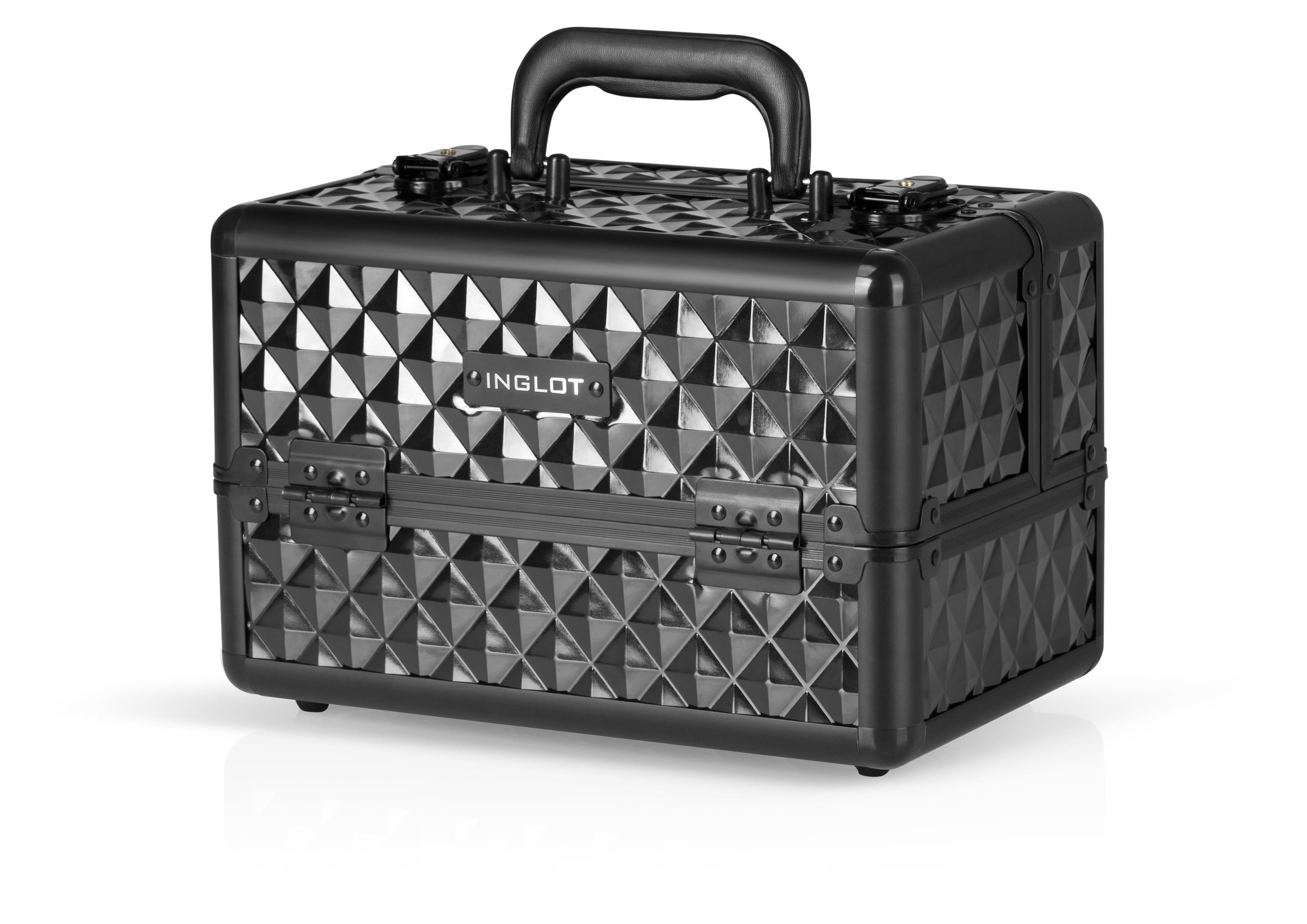INGLOT Black Diamond Small MB153A-S Profesyonel Makyaj Çantası Kilitli Organizer