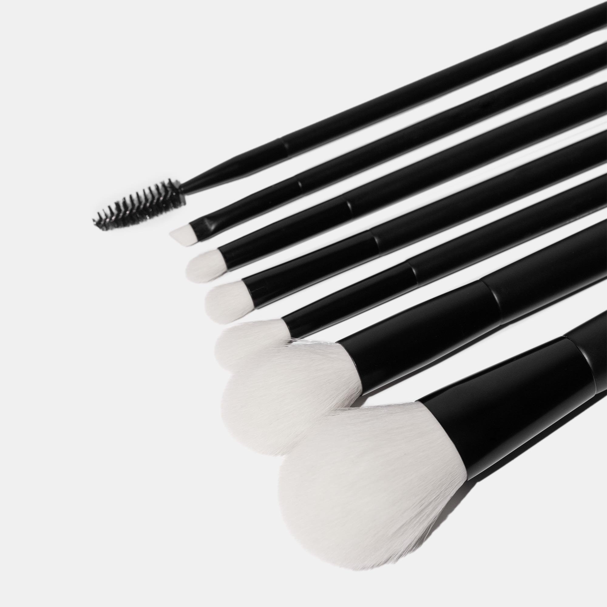 Inglot Brush Tube Makyaj Fırça Seti – Siyah (7’li Set)