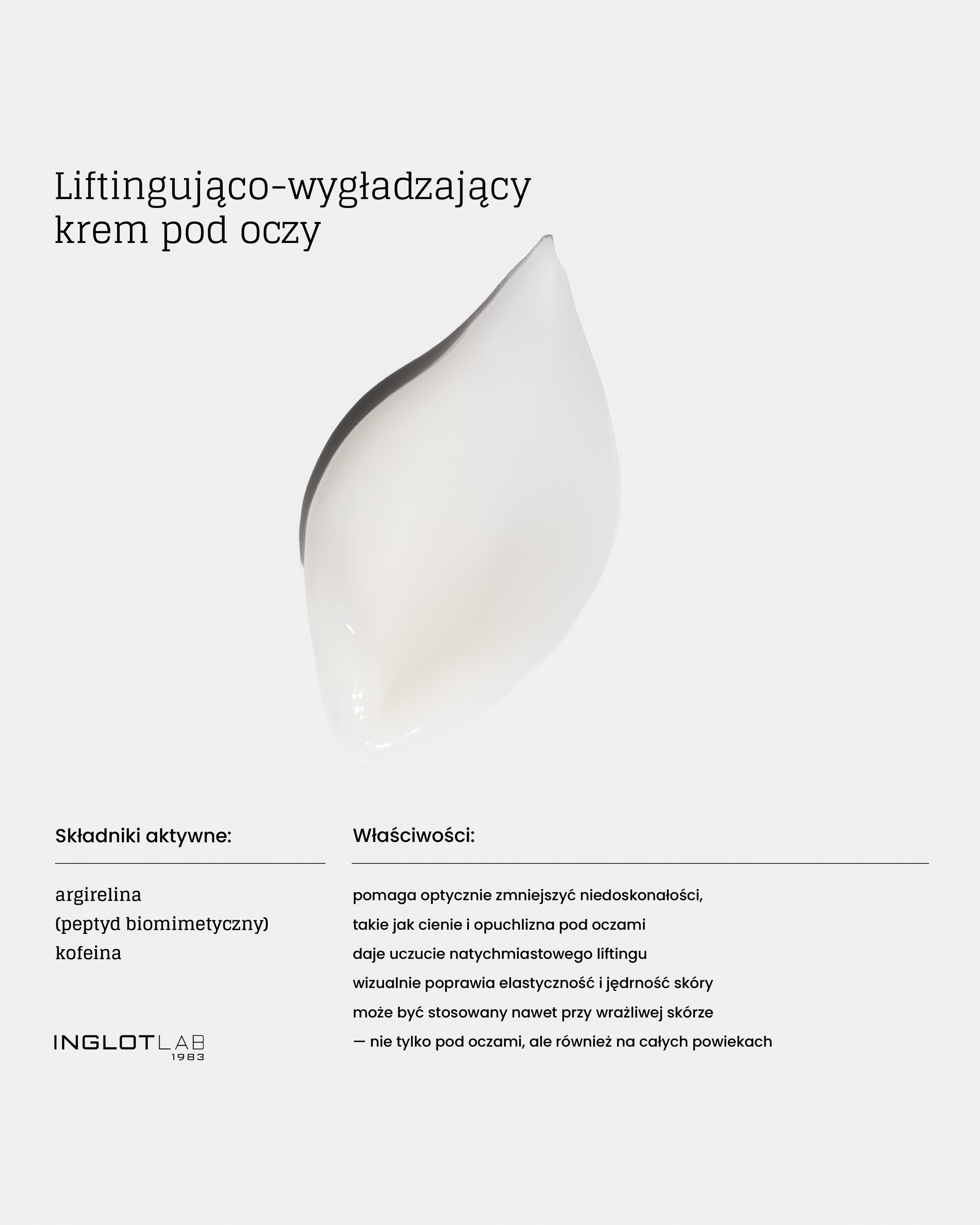 INGLOT LAB Lifting & Smoothing Eye Cream – Göz Çevresi Kremi