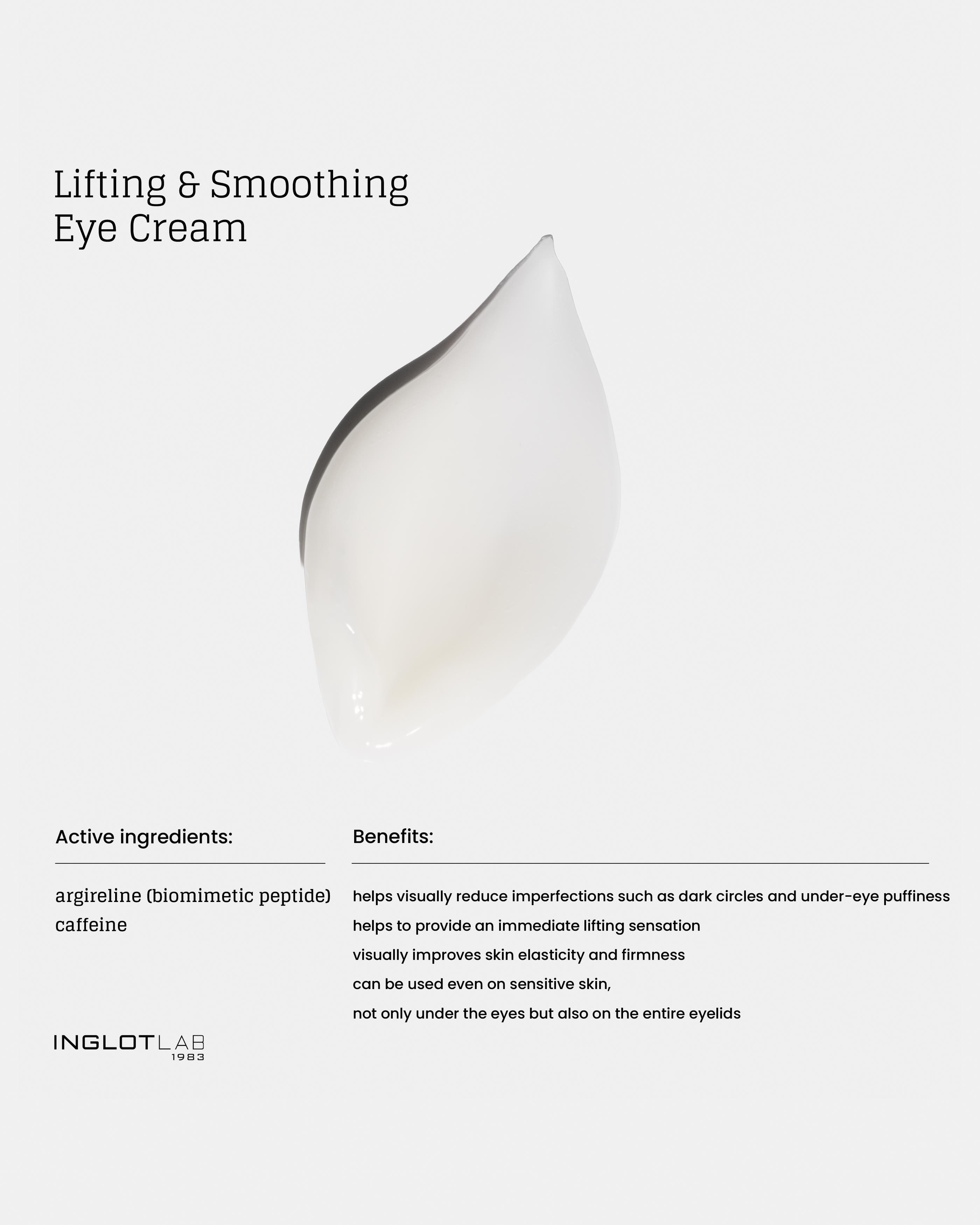 INGLOT LAB Lifting & Smoothing Eye Cream – Göz Çevresi Kremi