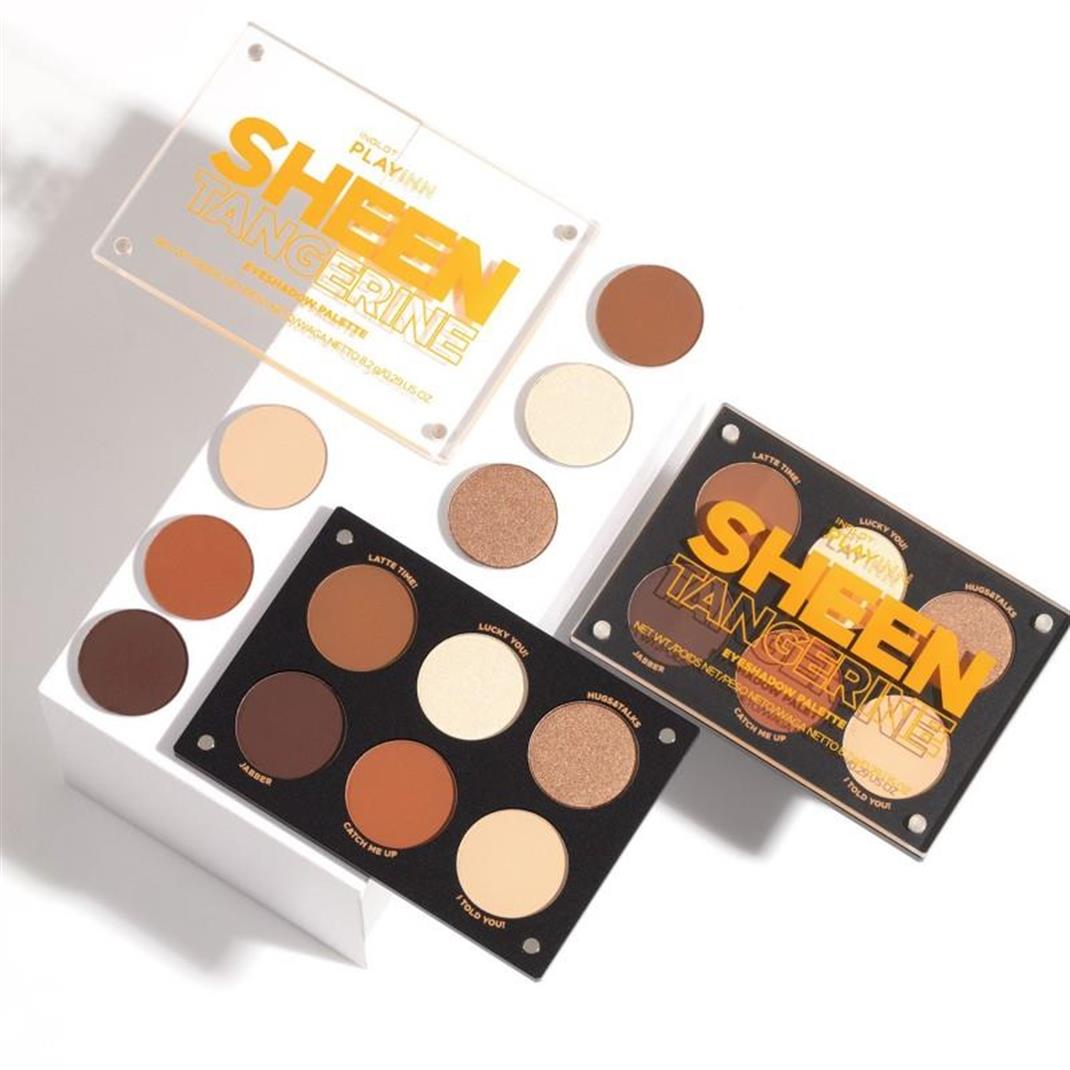 INGLOT PLAYINN Sheen Tangerine Eye Shadow Palette