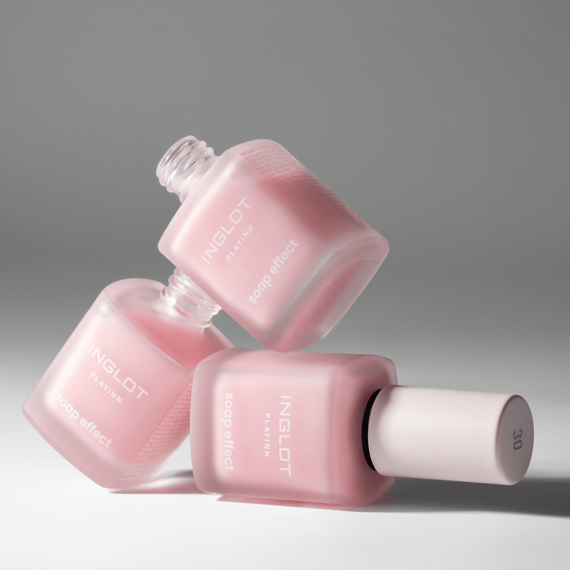 INGLOT PLAYINN Soap Effect Nail Conditioner 30 - Tırnak Güçlendirici ve Parlatıcı Bakım Ojesi 15 ml