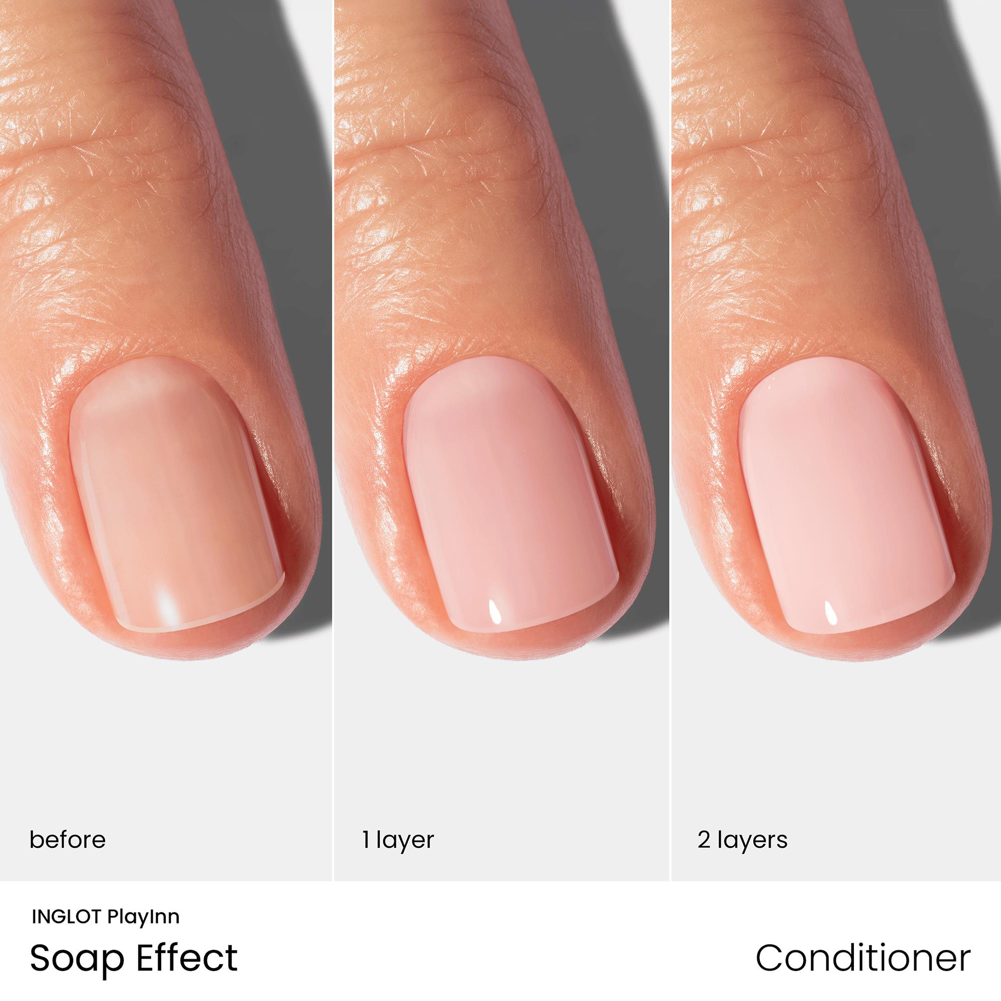 INGLOT PLAYINN Soap Effect Nail Conditioner 30 - Tırnak Güçlendirici ve Parlatıcı Bakım Ojesi 15 ml