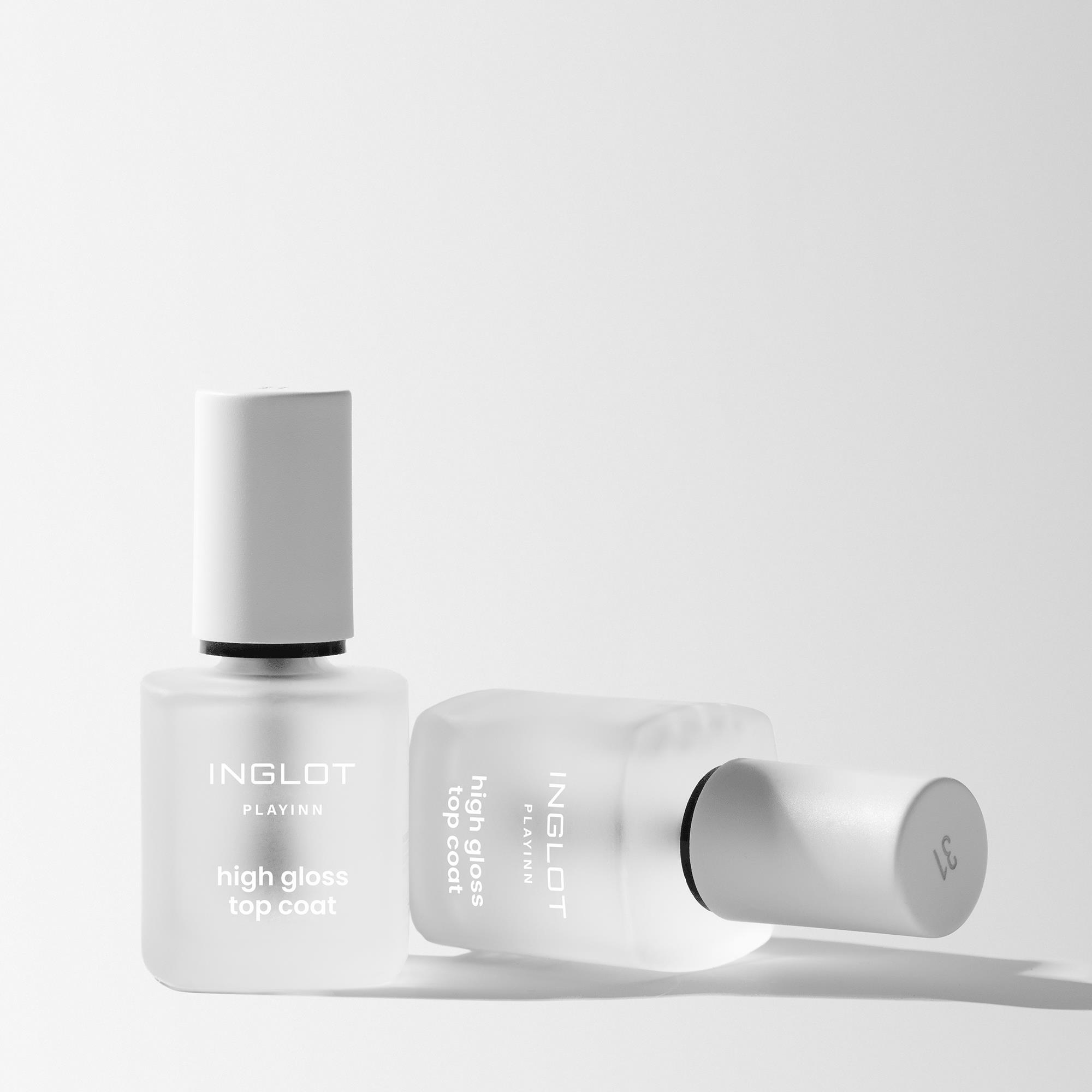 PLAYINN High Gloss Top Coat 31 - Yüksek Parlaklık Veren Hızlı Kuruyan Tırnak Üst Katı 15 ml