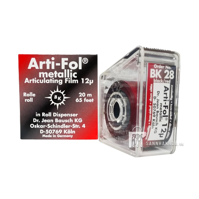 Bausch Arti-Fol Artikülasyon Kağıdı Rulo 12 Mikron BK28