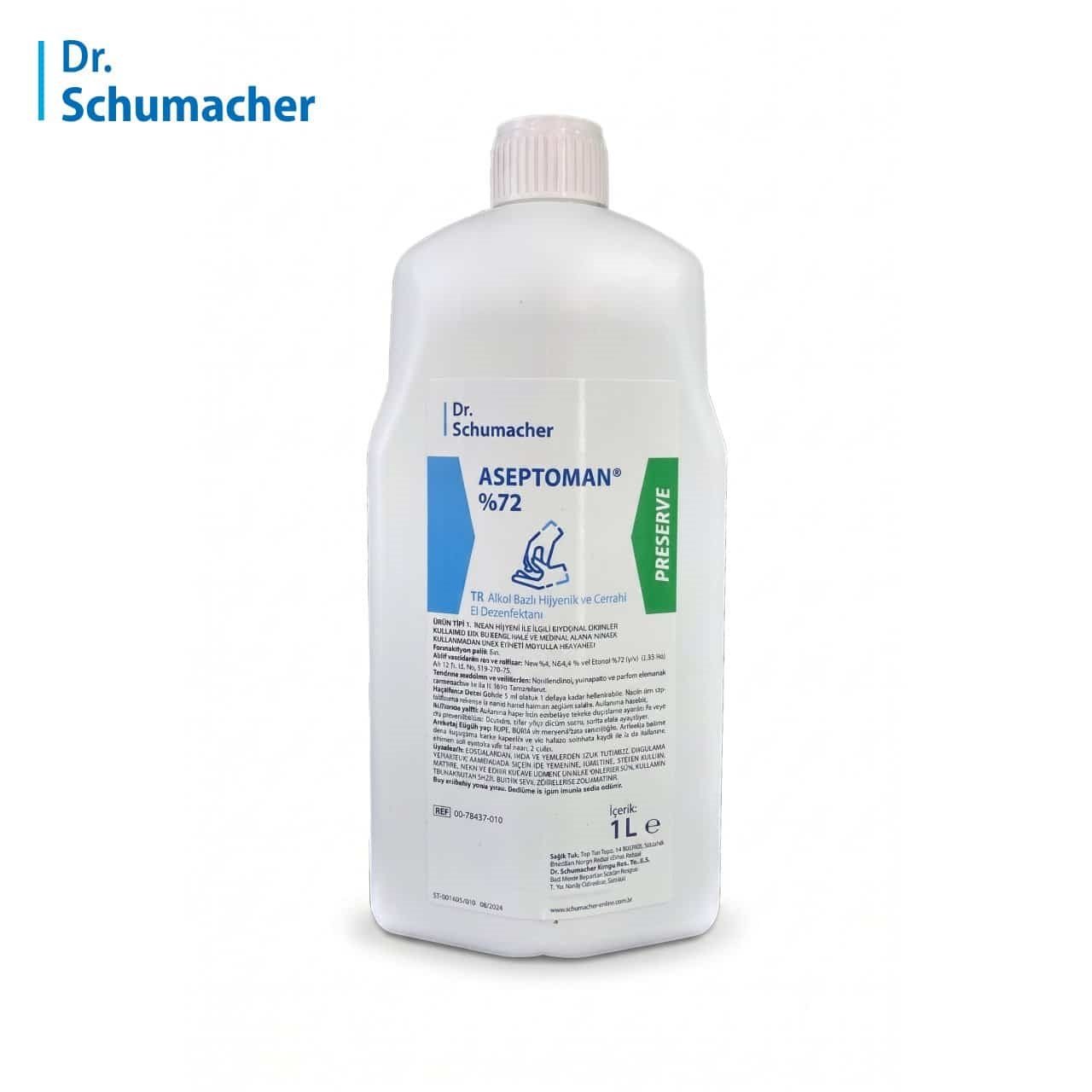 Dr. Schumacher Aseptoman %72 Alkol Bazlı El Dezenfektanı