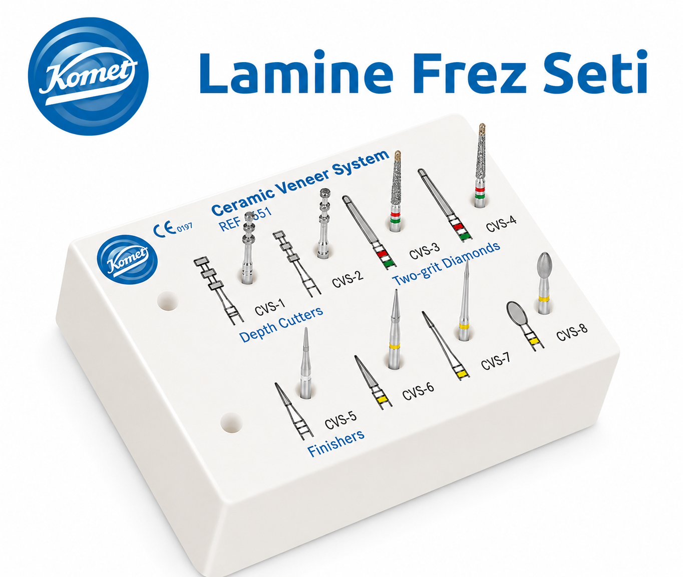 Komet Lamine Frez Seti (Seramik Veneer Sistem)
