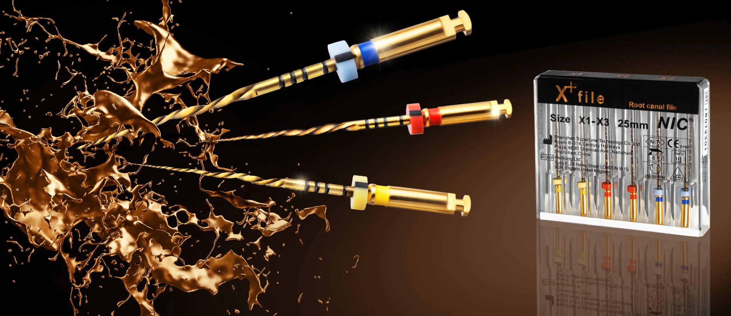 NİC X+ File Protaper Next Gold Kanal Eğesi 25 MM