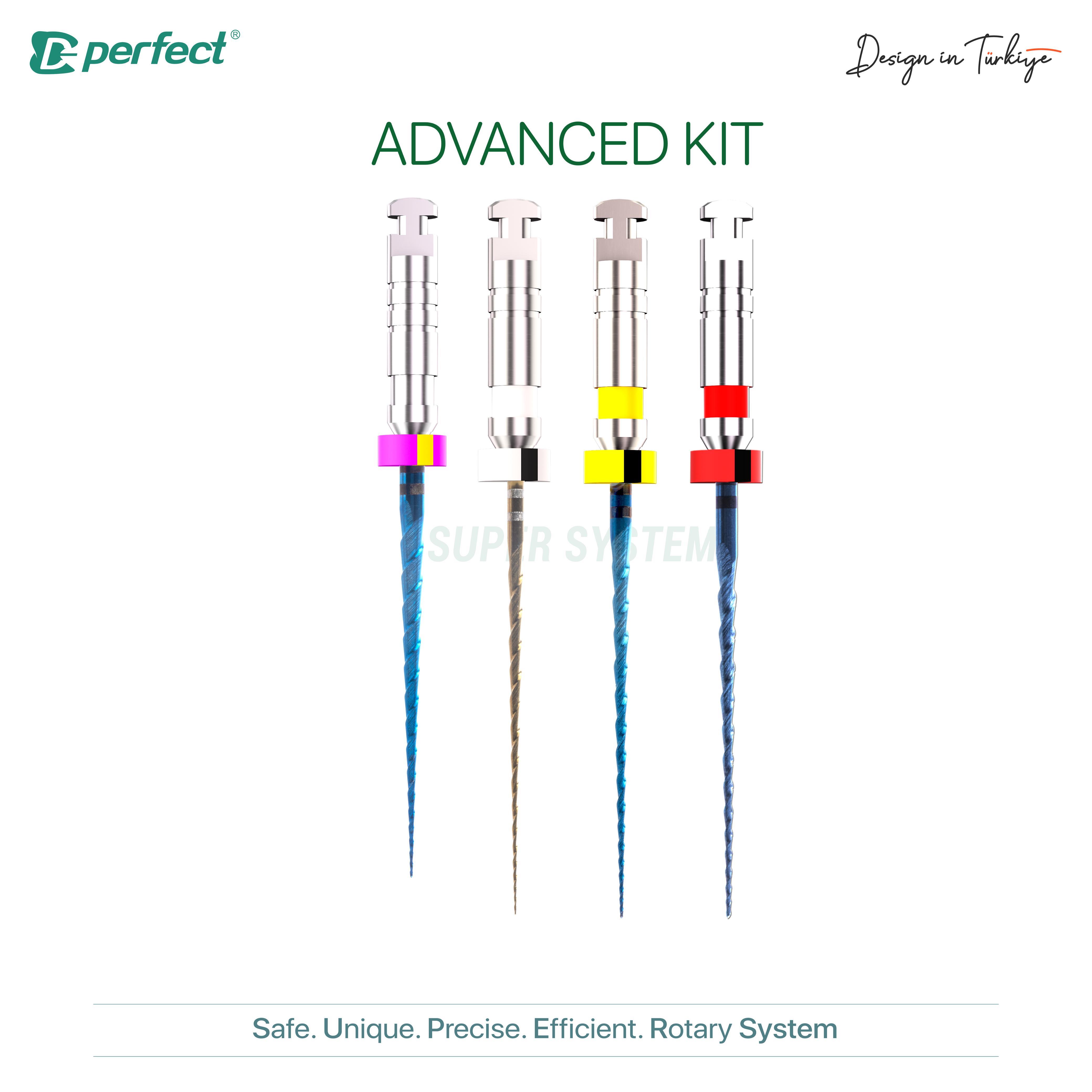 Perfect Super System Advanced Kit Eğe Asorti 4 lü