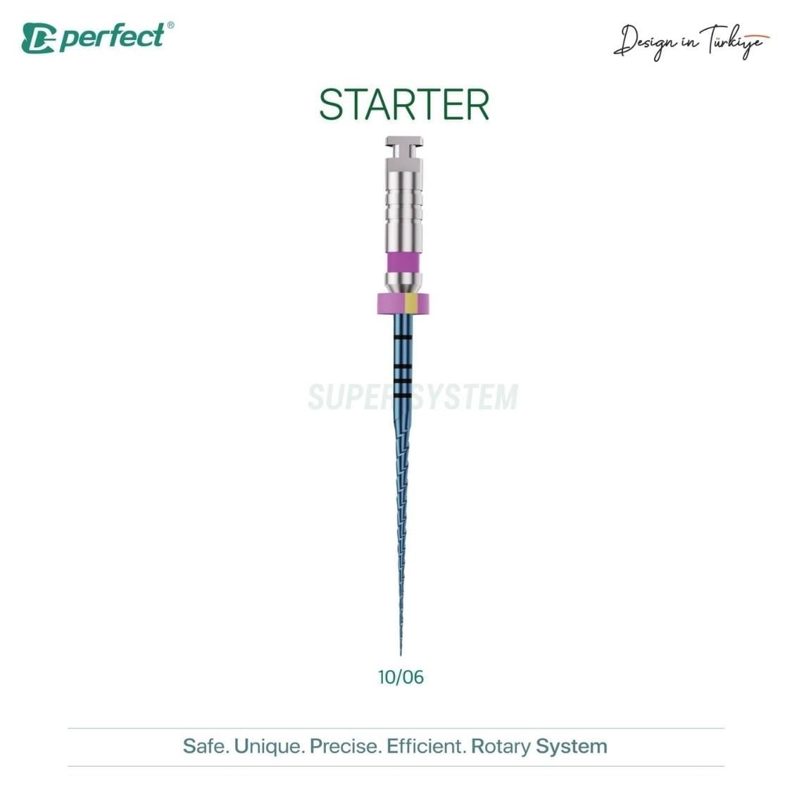 Perfect SUPER SYSTEM Starter Sorti 4'lü Blister Eğe 10/06
