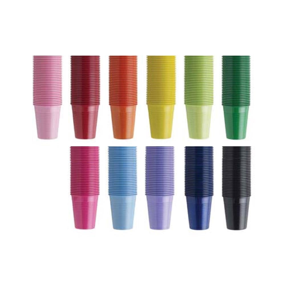 Renkli Plastik Bardak 100 lü