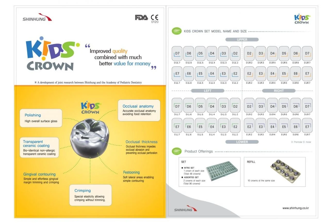 Shinhung Kids Crown PÇK Molar Refill 5'li