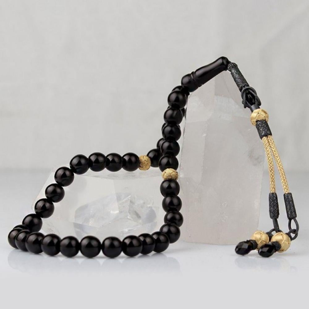 1000 Ayar Kazaz Püsküllü Gürcistan Oltu Taşı Tesbih