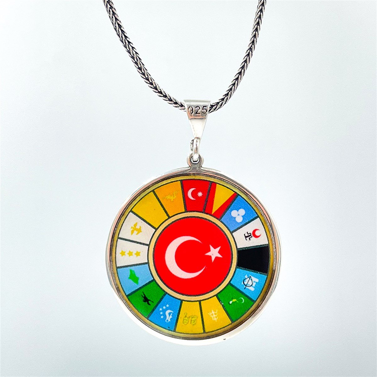 16 Türk Devleti Gümüş Kolye