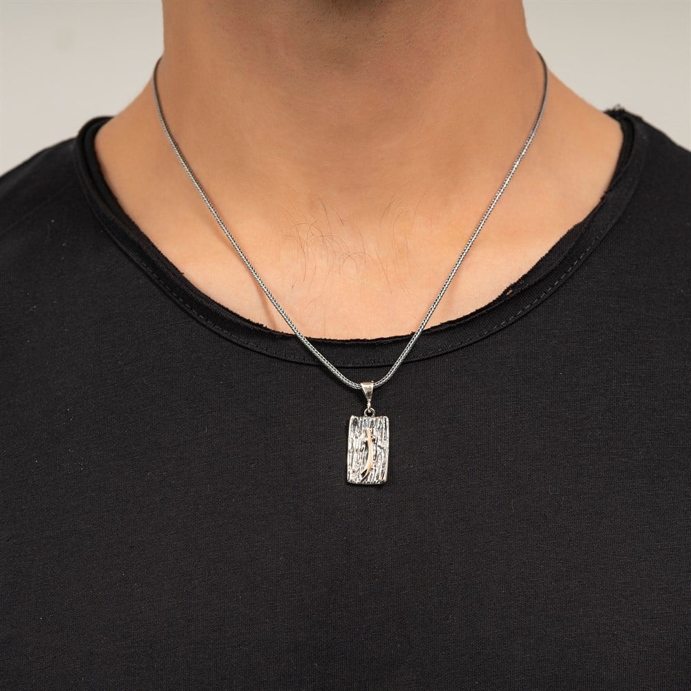 3 Boyutlu Zülfikar Kılıcı Gümüş Kolye