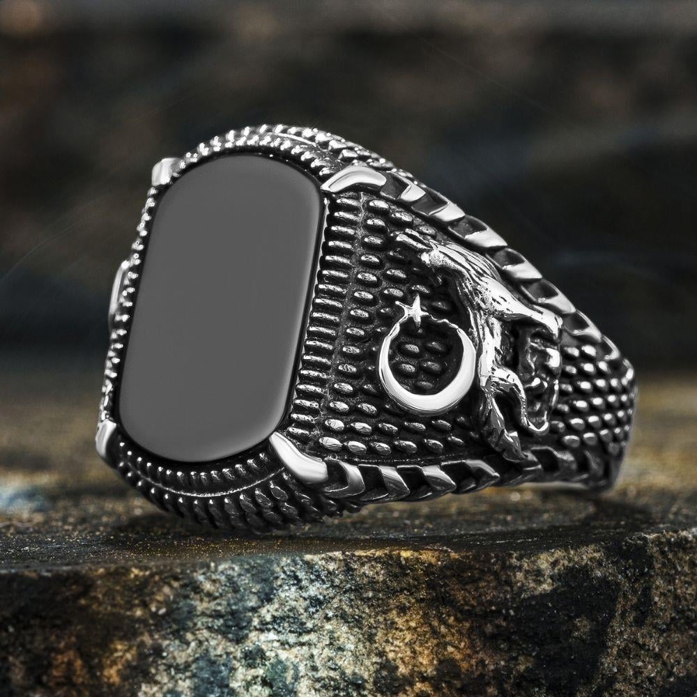 925 Ayar Gümüş Yüzük ve Zaza Tesbih Kombini