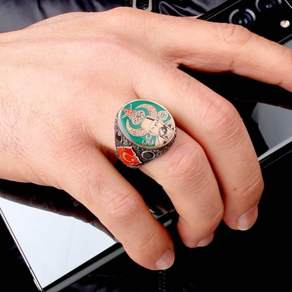 Abdülhamid Han Özel Üretim Gümüş YüzükOttoman Ring