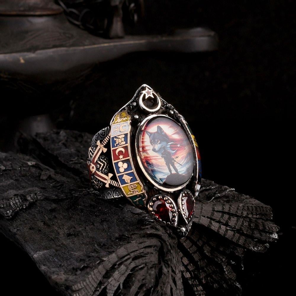 Albayrak Muhafızı Zihgir Gümüş Yüzük