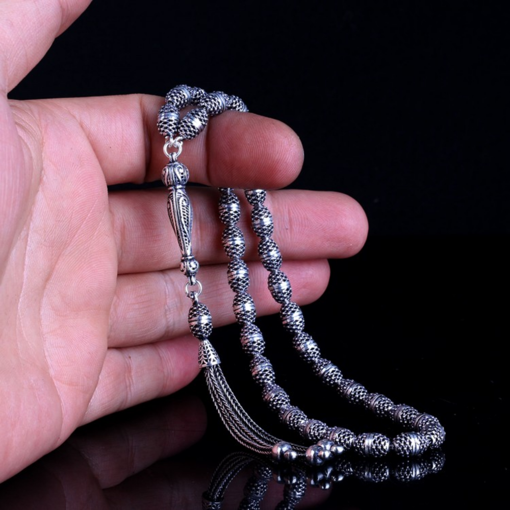 Arpa Kesim Fizyon Model 925 Ayar Gümüş Tesbih