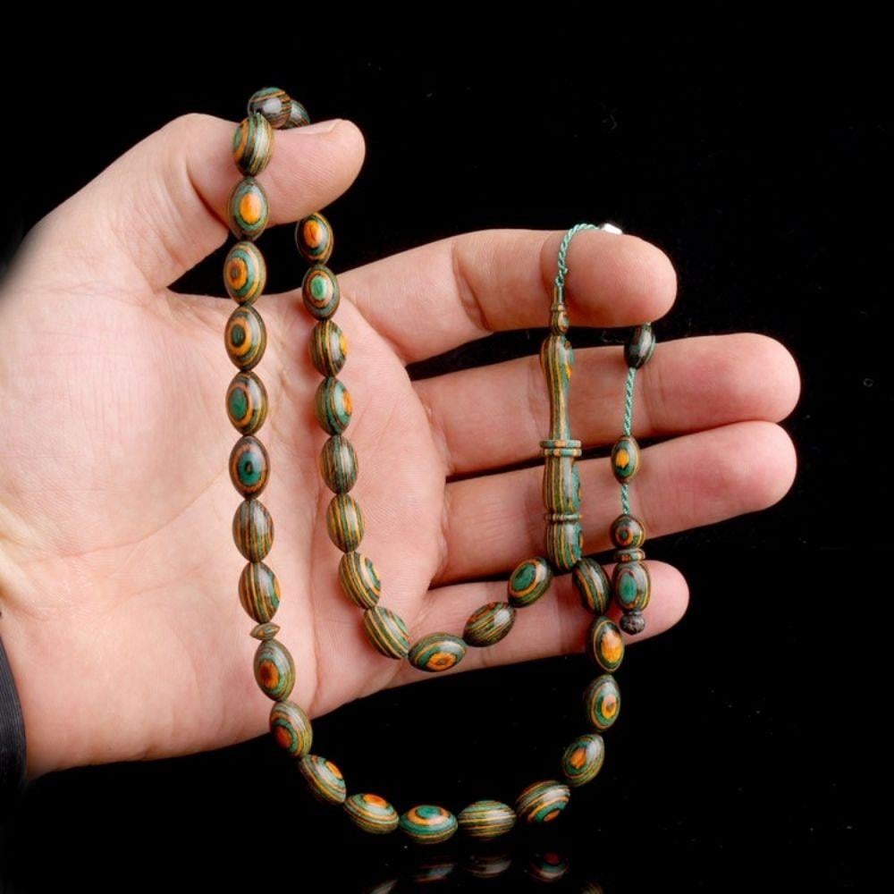 Arpa Kesim Sistemli Kâfur Ağacı Model TesbihDoğal Ağaç Tesbih