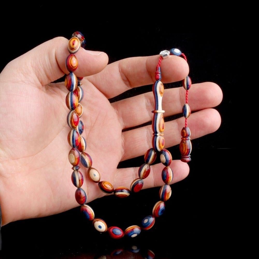 Arpa Kesim Sistemli Kâfur Ağacı Model TesbihDoğal Ağaç Tesbih