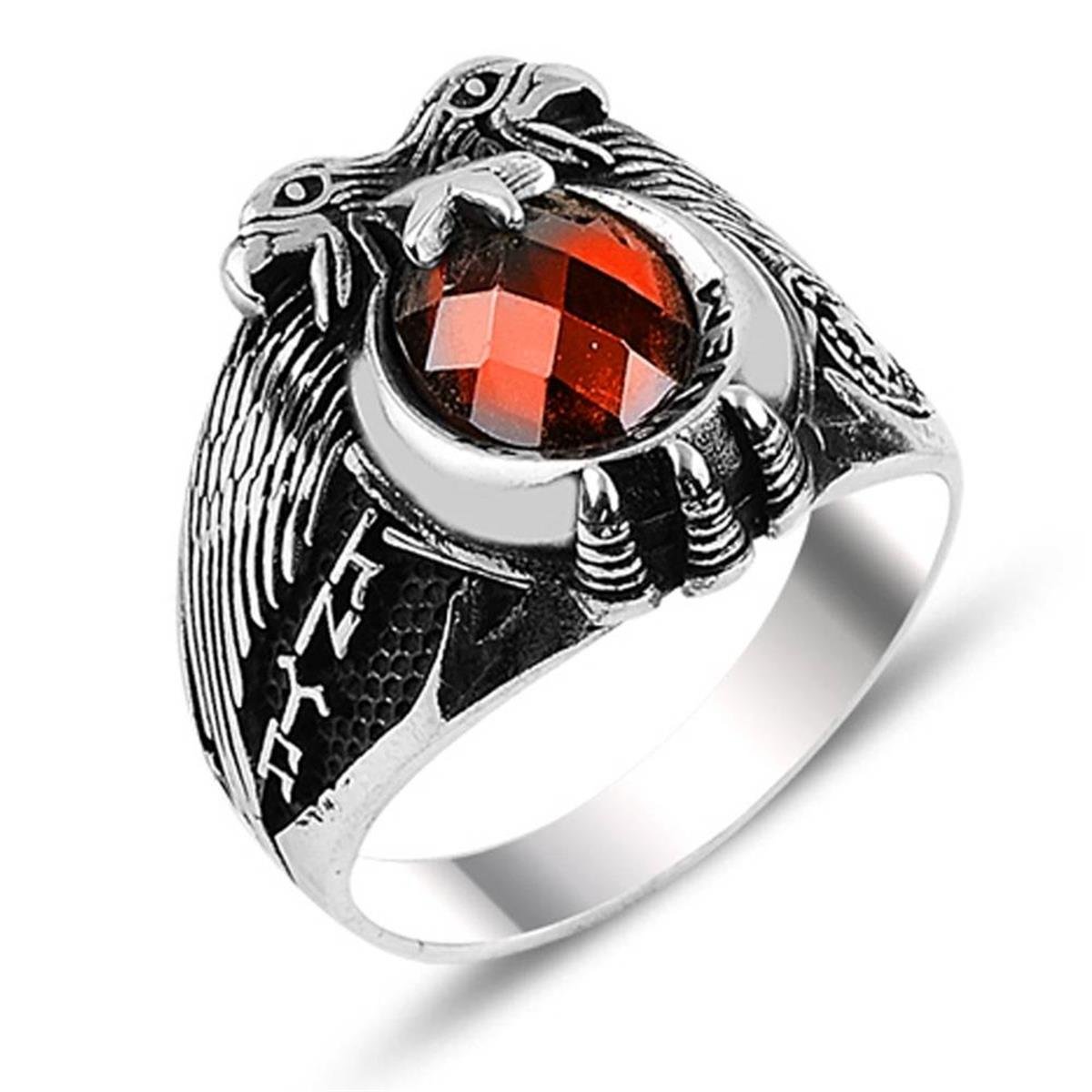 Ay Yıldız Polis Gümüş Dönem Yüzük