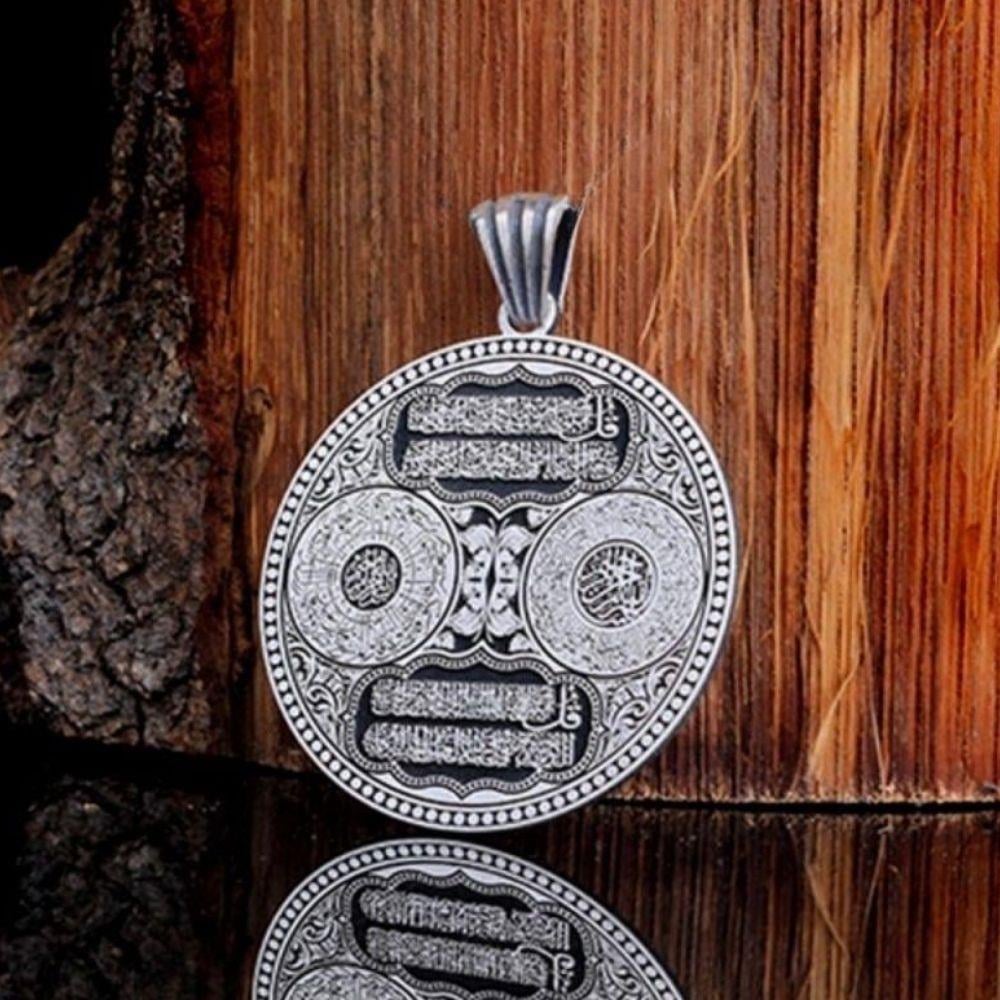 Ayetel Kürsi Nas Felak İnşirah Sureleri Gümüş Kolye UcuKolye Ucu