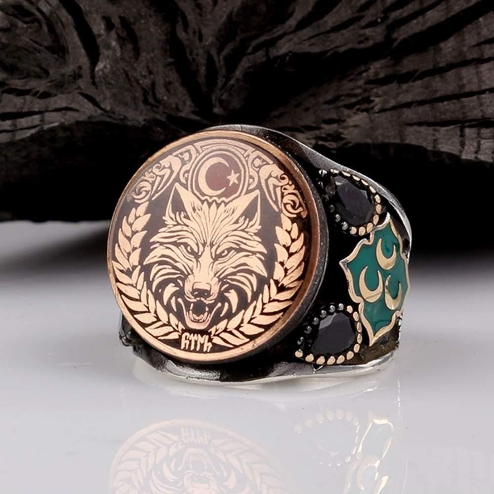 Bozkurt Saldırısı Üç Hilal Gümüş YüzükBozkurt Yüzükleri