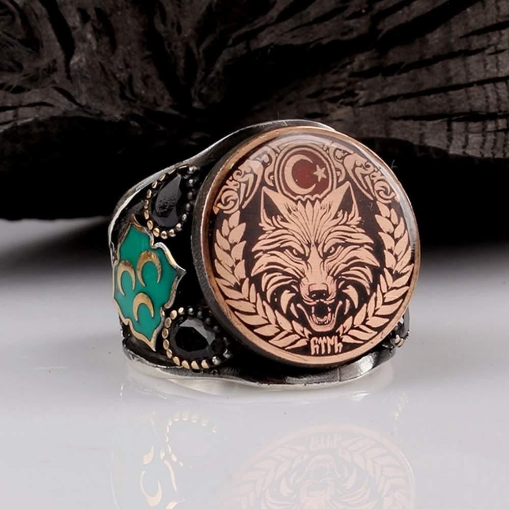 Bozkurt Saldırısı Üç Hilal Gümüş YüzükBozkurt Yüzükleri