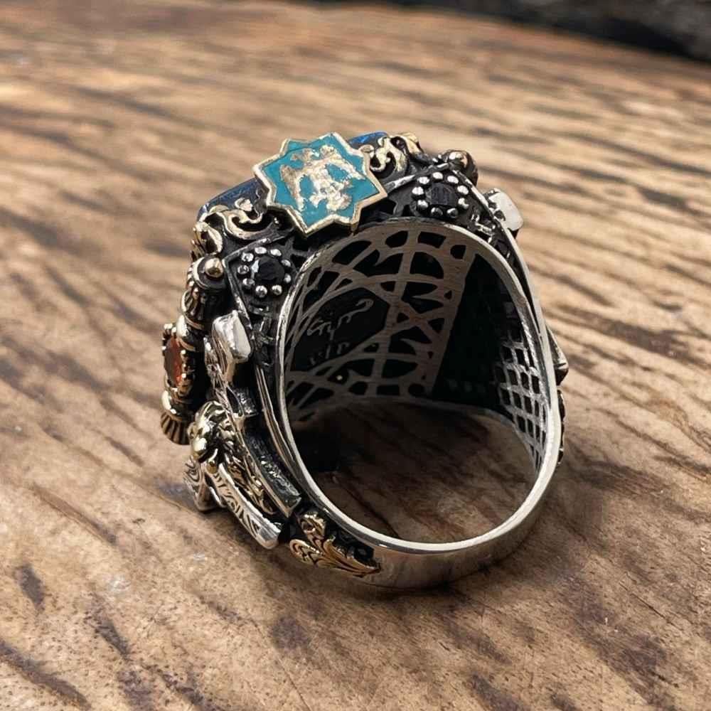 Çift Tabanca 16 Türk Devleti Gümüş Yüzük16 Türk Devleti Yüzük