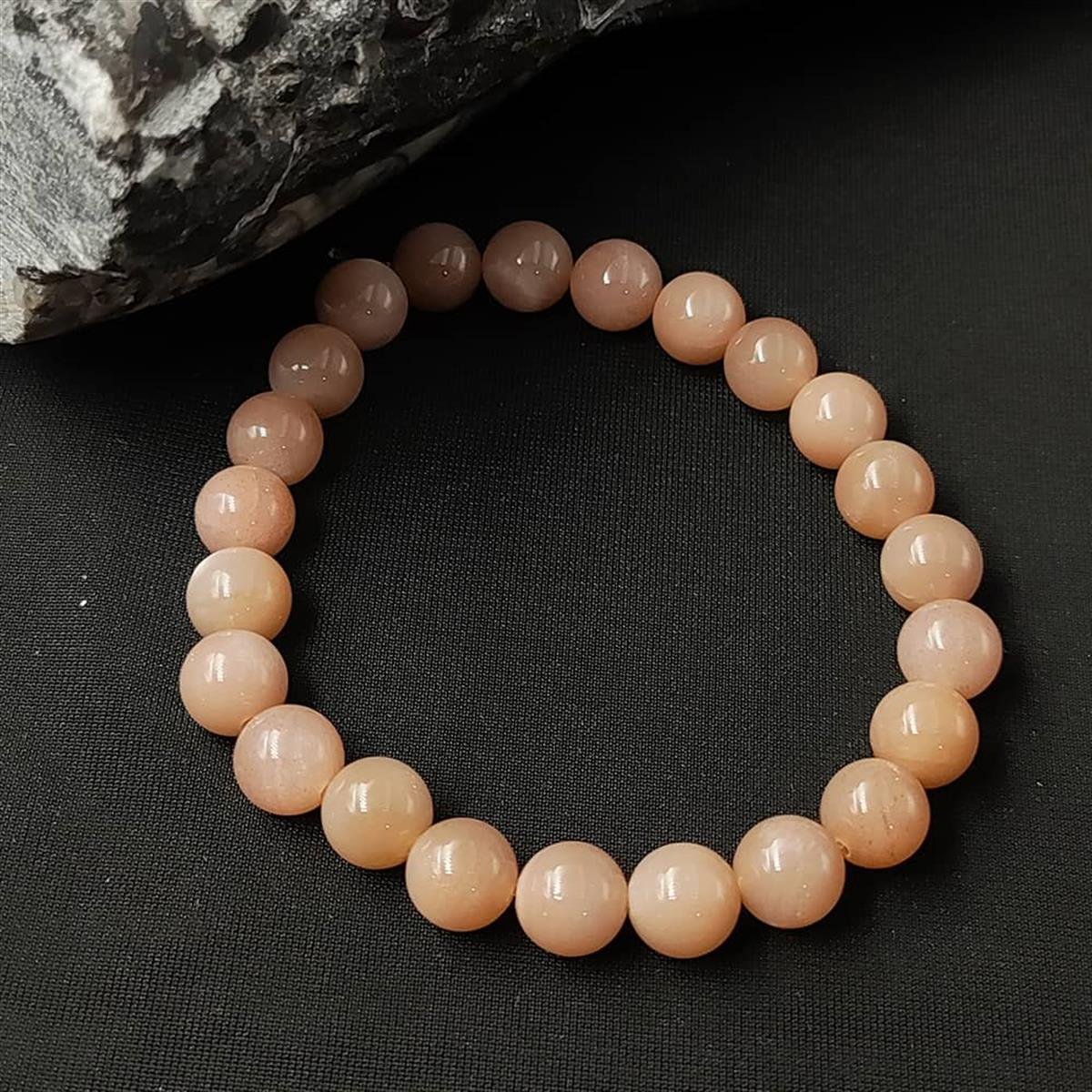 Doğal 8 mm Güneş Taşı Bileklik