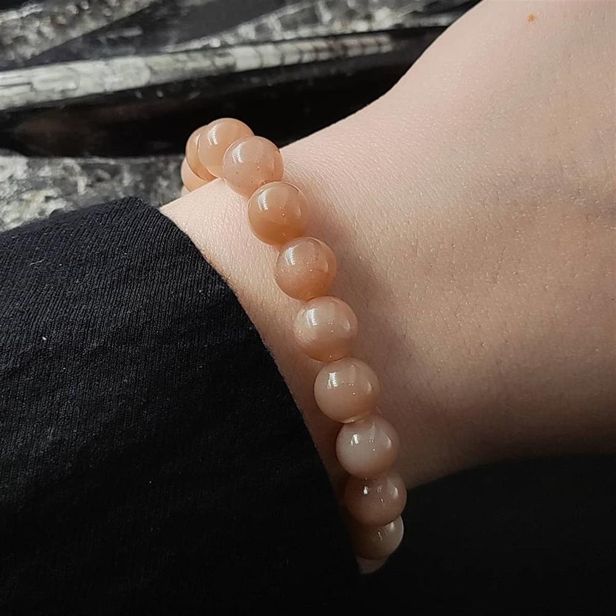 Doğal 8 mm Güneş Taşı Bileklik