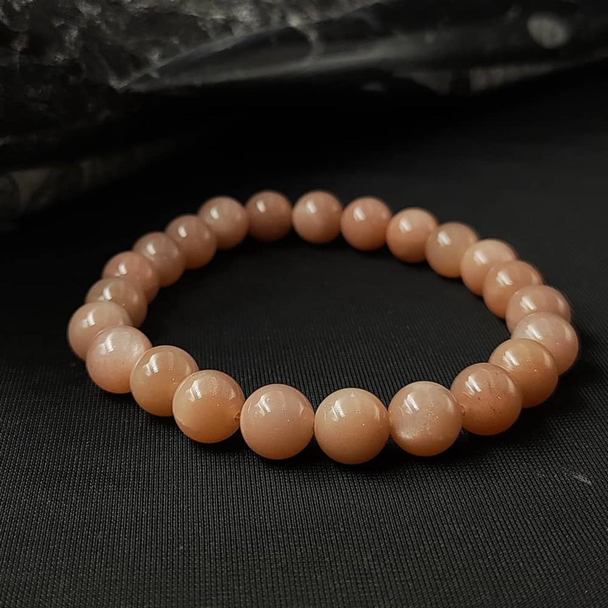 Doğal 8 mm Güneş Taşı Bileklik